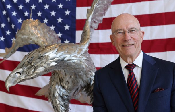 Steve with Eagle